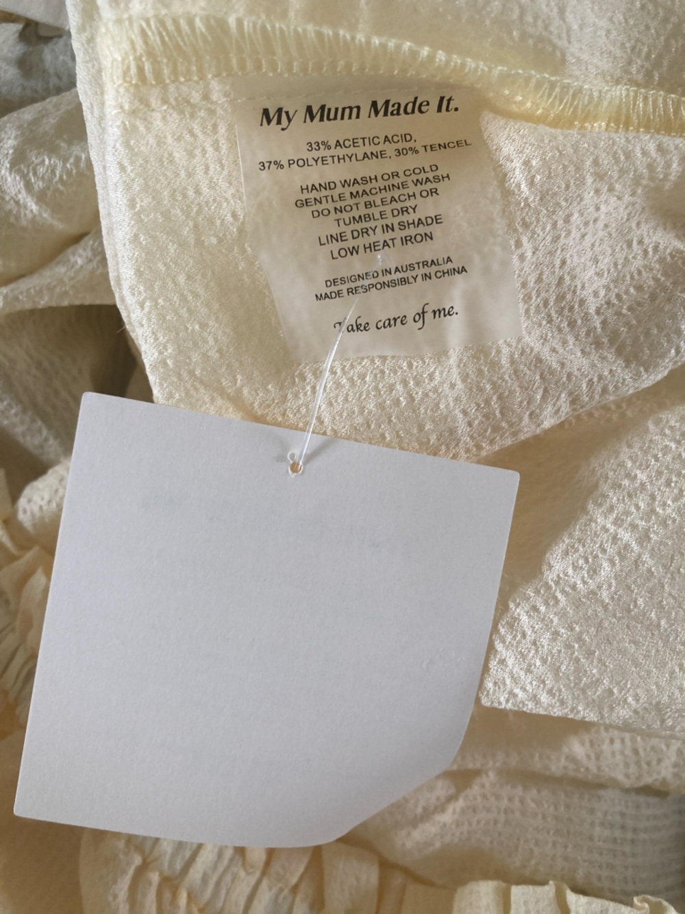 My Mum Made It Bloomer Shorts Citrine Ruffle Elastic Waist Coquette NWT M - Picture 5 of 8